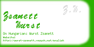 zsanett wurst business card